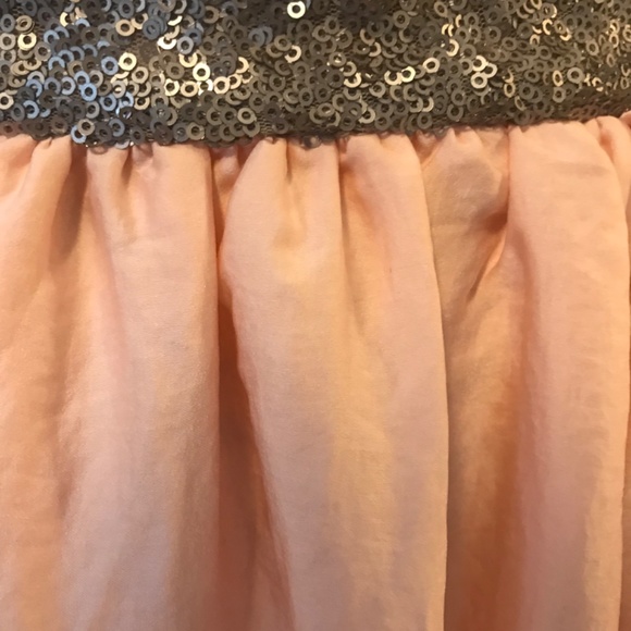 Long Pink Skirt with Grey Trim - Picture 6 of 6